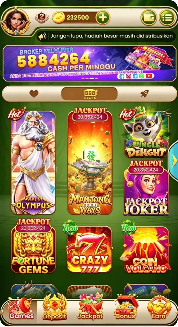 Beragam pilihan permainan menarik dalam aplikasi rupiahtoto App APK Terbaru.